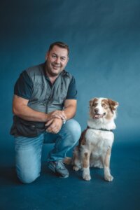 Christian Juvan mit Australian Shepherd „Dizzy“