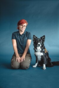Elisabeth Edlinger mit Border Collie „Lou“